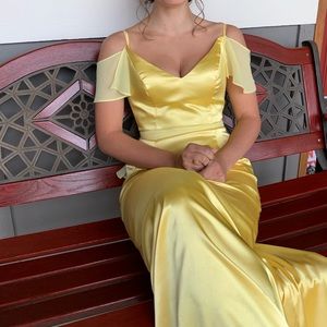 Yellow prom dress